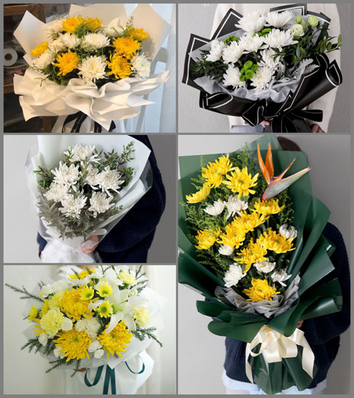 福建泉州石狮市宝盖镇白事花束代送